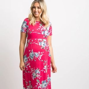 Pink Blush Maternity Maxi